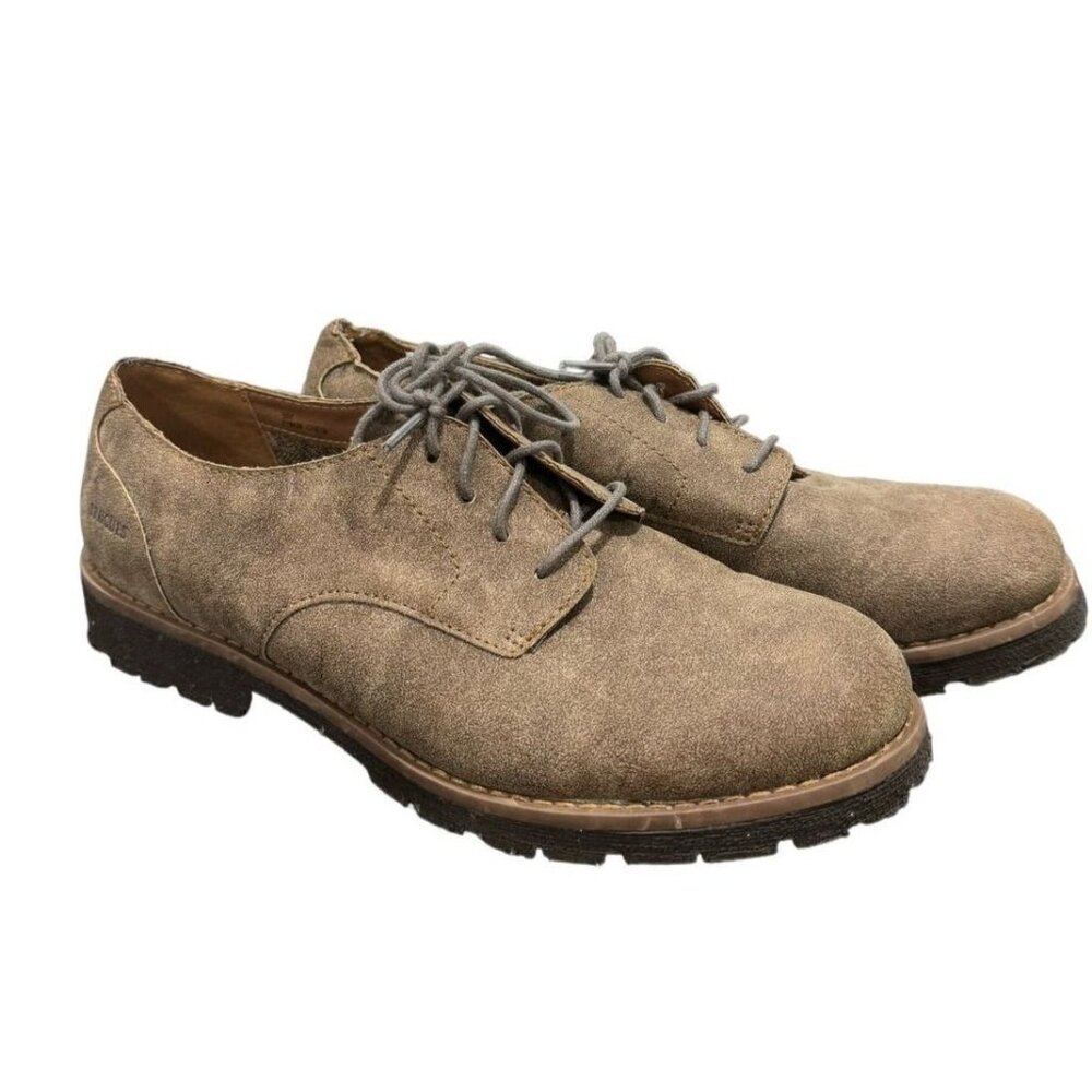 Brogues by B.O.C Brown Faux Leather Suede 9 Oxford Lace Up Shoe Casual Business